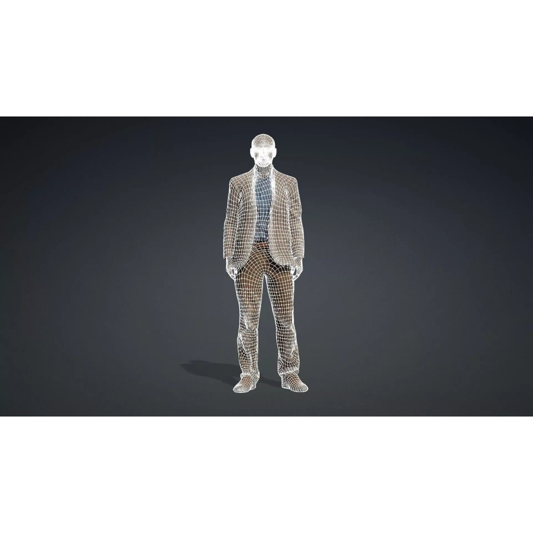 Black Male Character 3D Model – Game Ready Rigged Asset, FBX - View 13