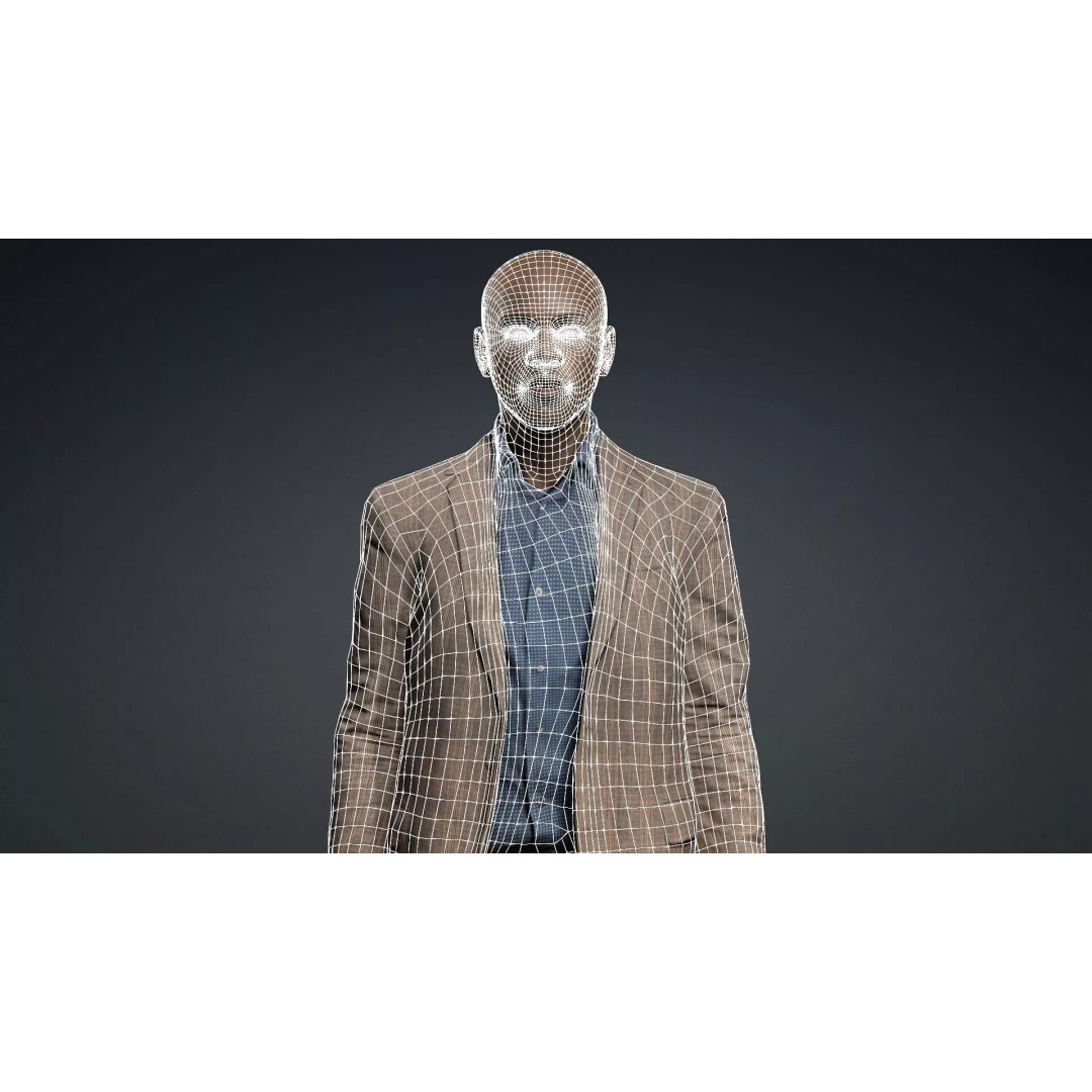 Black Male Character 3D Model – Game Ready Rigged Asset, FBX - View 18