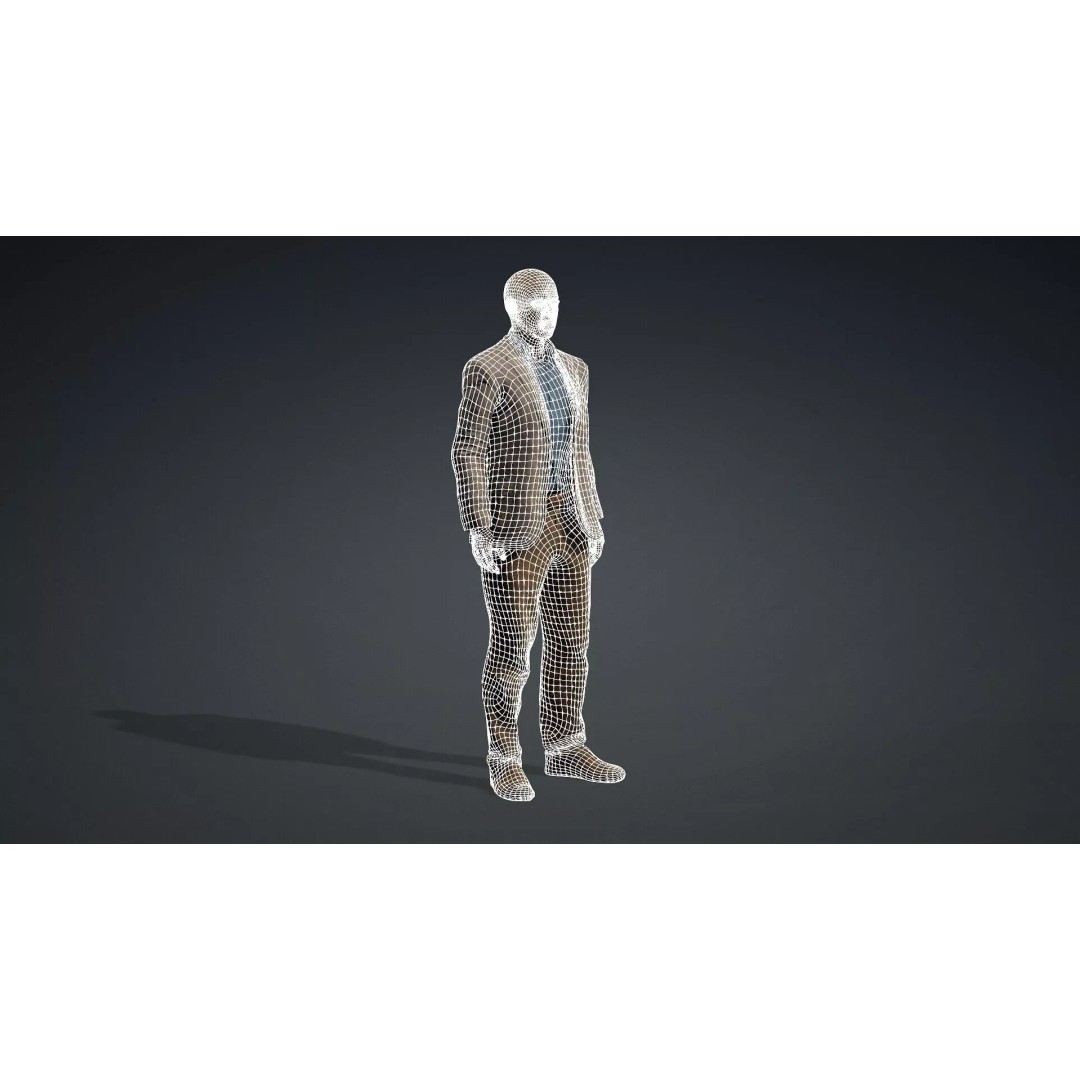 Black Male Character 3D Model – Game Ready Rigged Asset, FBX - View 21