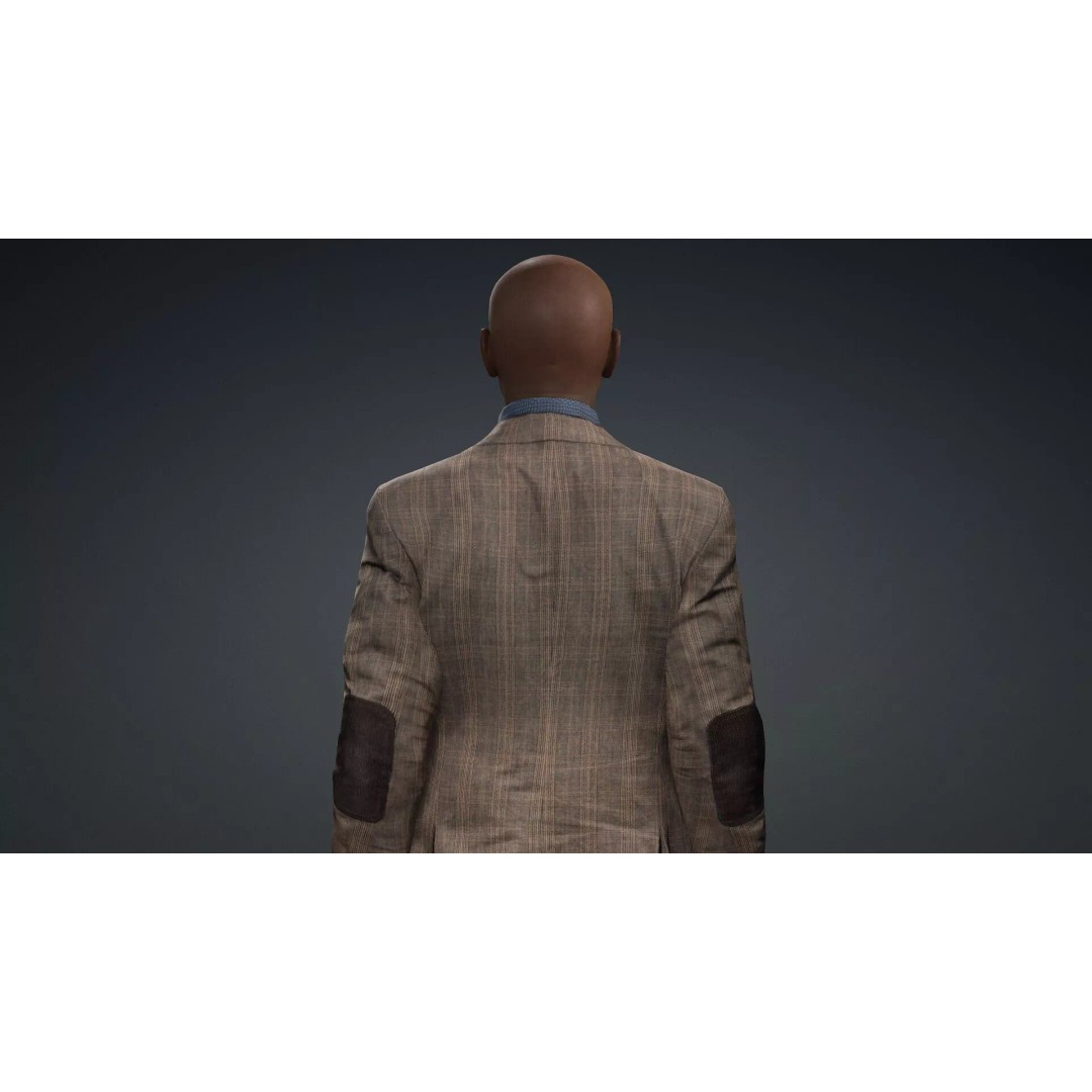 Black Male Character 3D Model – Game Ready Rigged Asset, FBX - View 7