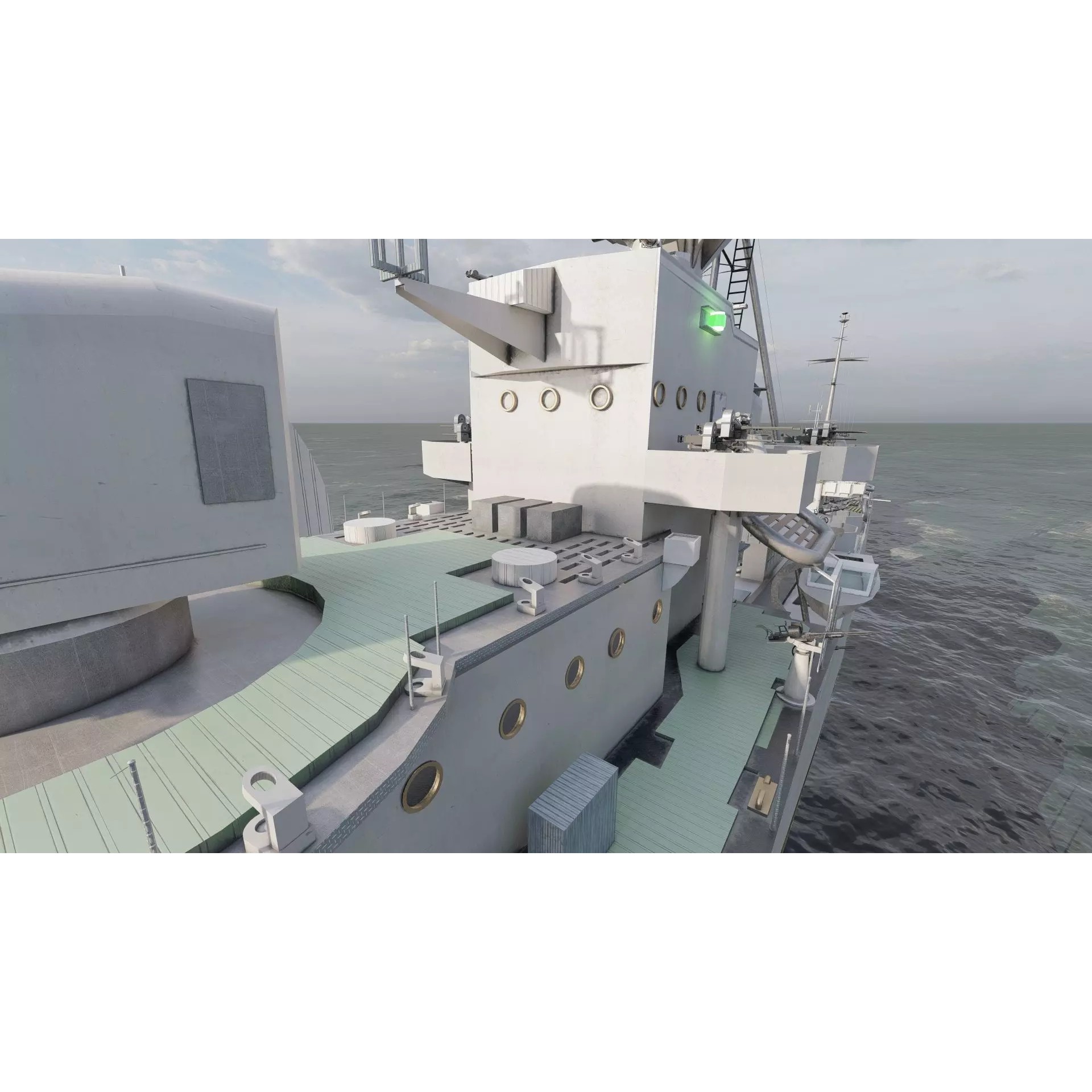 WW2 US Navy Destroyer - Game-Ready 3D Model - View 25