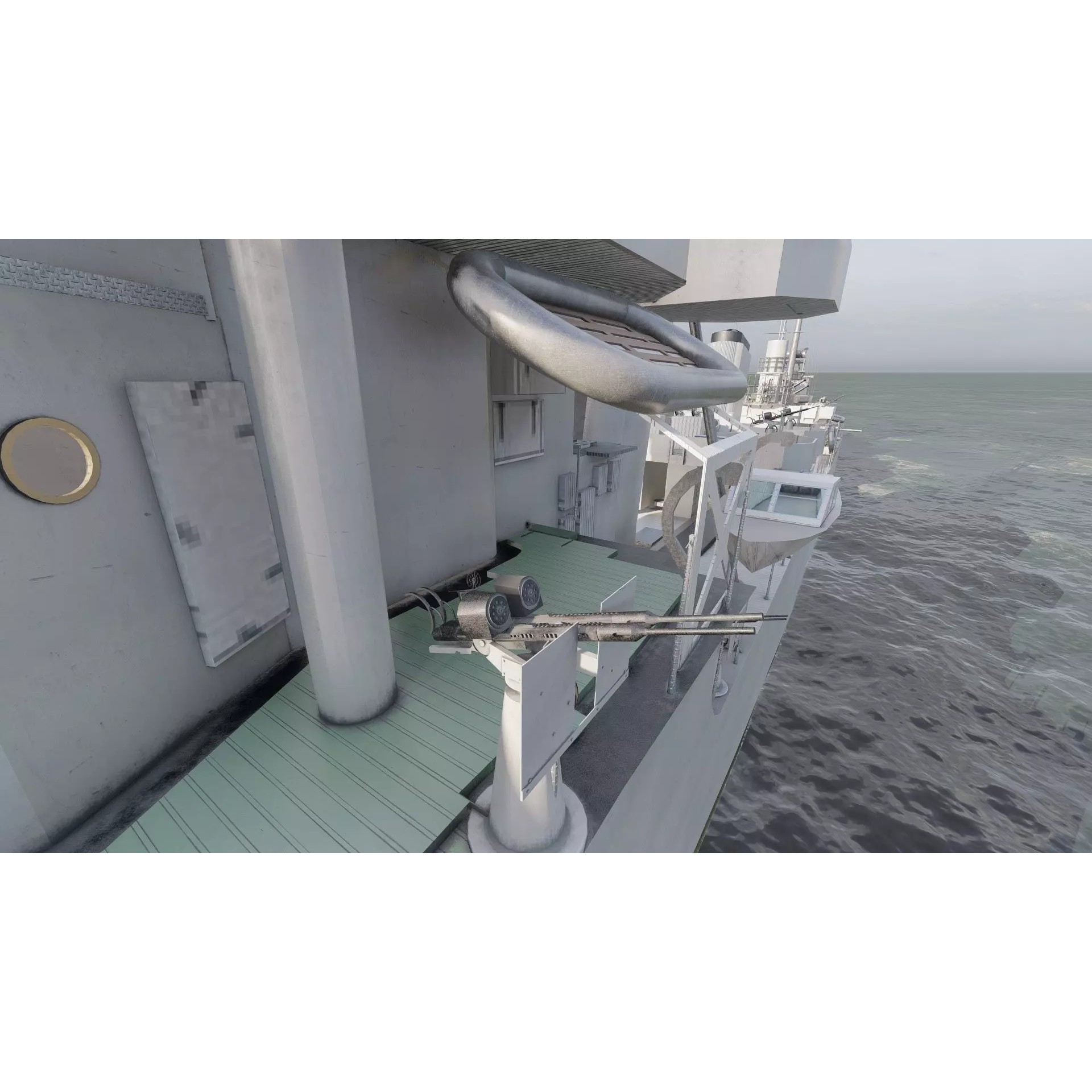 WW2 US Navy Destroyer - Game-Ready 3D Model - View 26