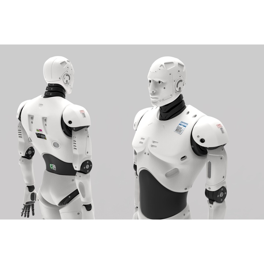 Robot Cyborg 3D Model – High Poly Character with Textures, FBX, OBJ - View 16
