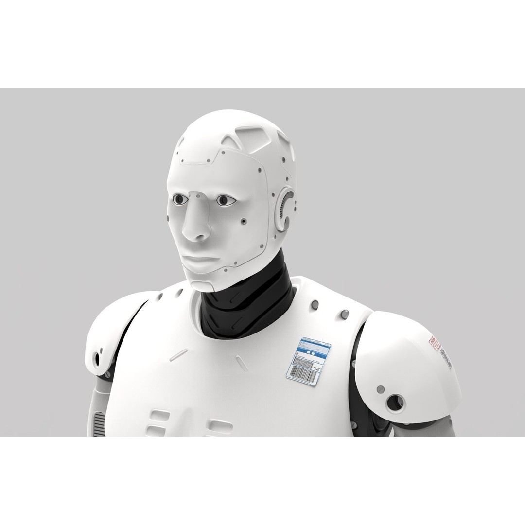 Robot Cyborg 3D Model – High Poly Character with Textures, FBX, OBJ - View 18