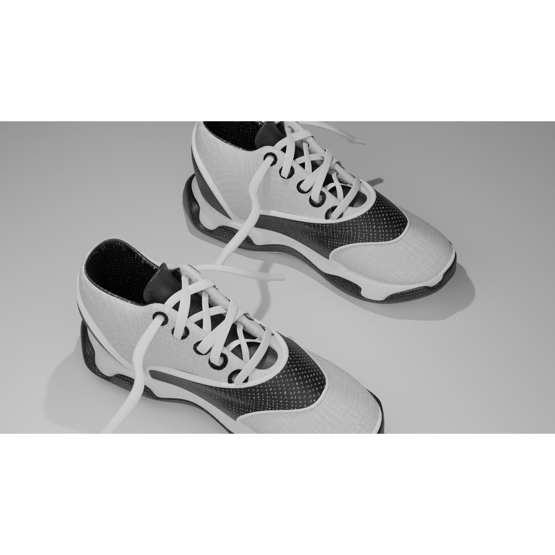 Athletic Shoe S1 3D Model – Low Poly Game Asset, PBR Textures