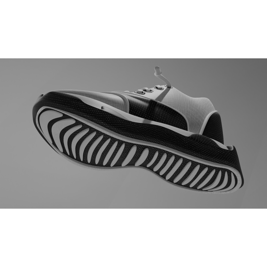 Athletic Shoe S1 3D Model – Low Poly Game Asset, PBR Textures - View 10