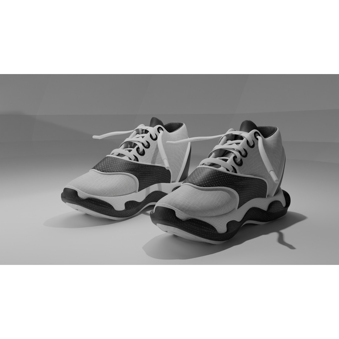Athletic Shoe S1 3D Model – Low Poly Game Asset, PBR Textures - View 11