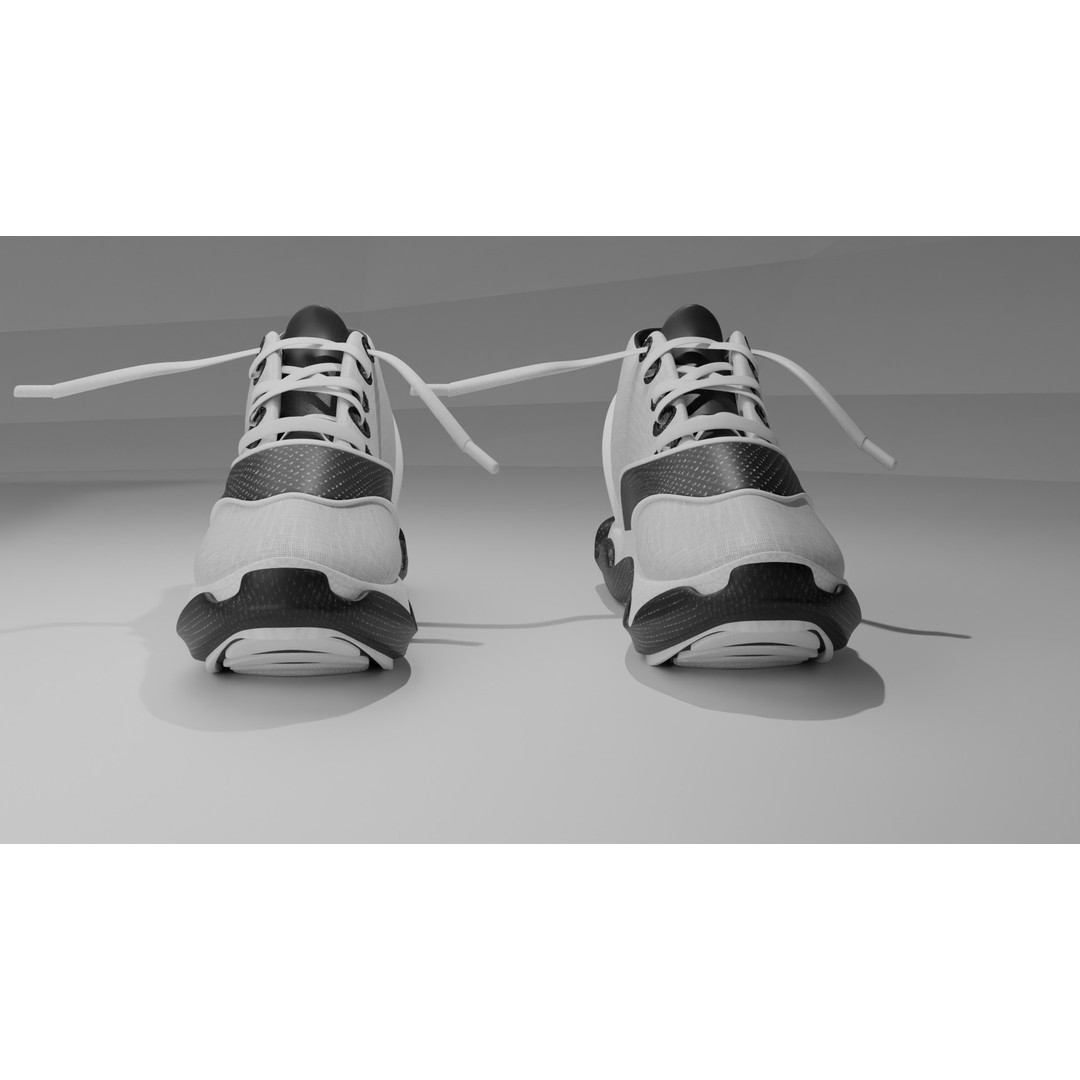 Athletic Shoe S1 3D Model – Low Poly Game Asset, PBR Textures - View 14