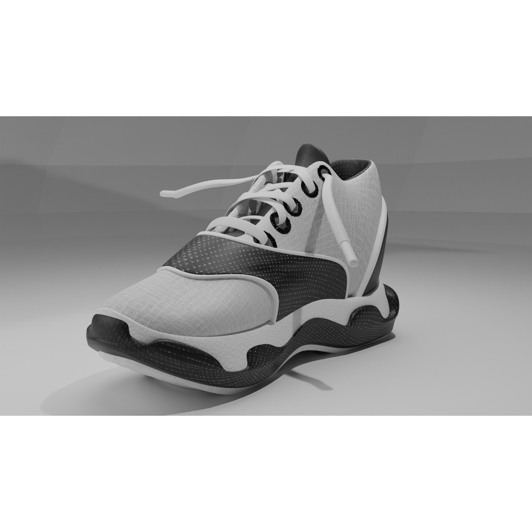 Athletic Shoe S1 3D Model – Low Poly Game Asset, PBR Textures - View 5
