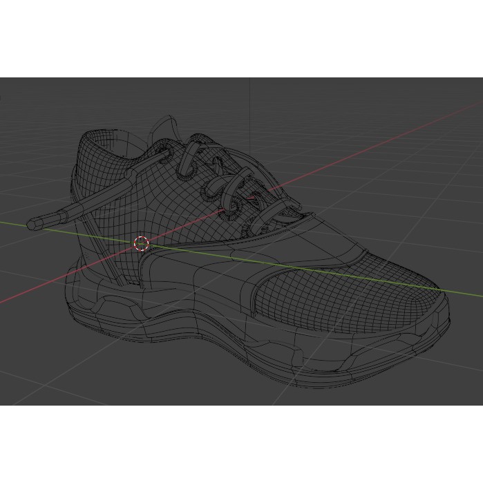 Athletic Shoe S1 3D Model – Low Poly Game Asset, PBR Textures - View 7