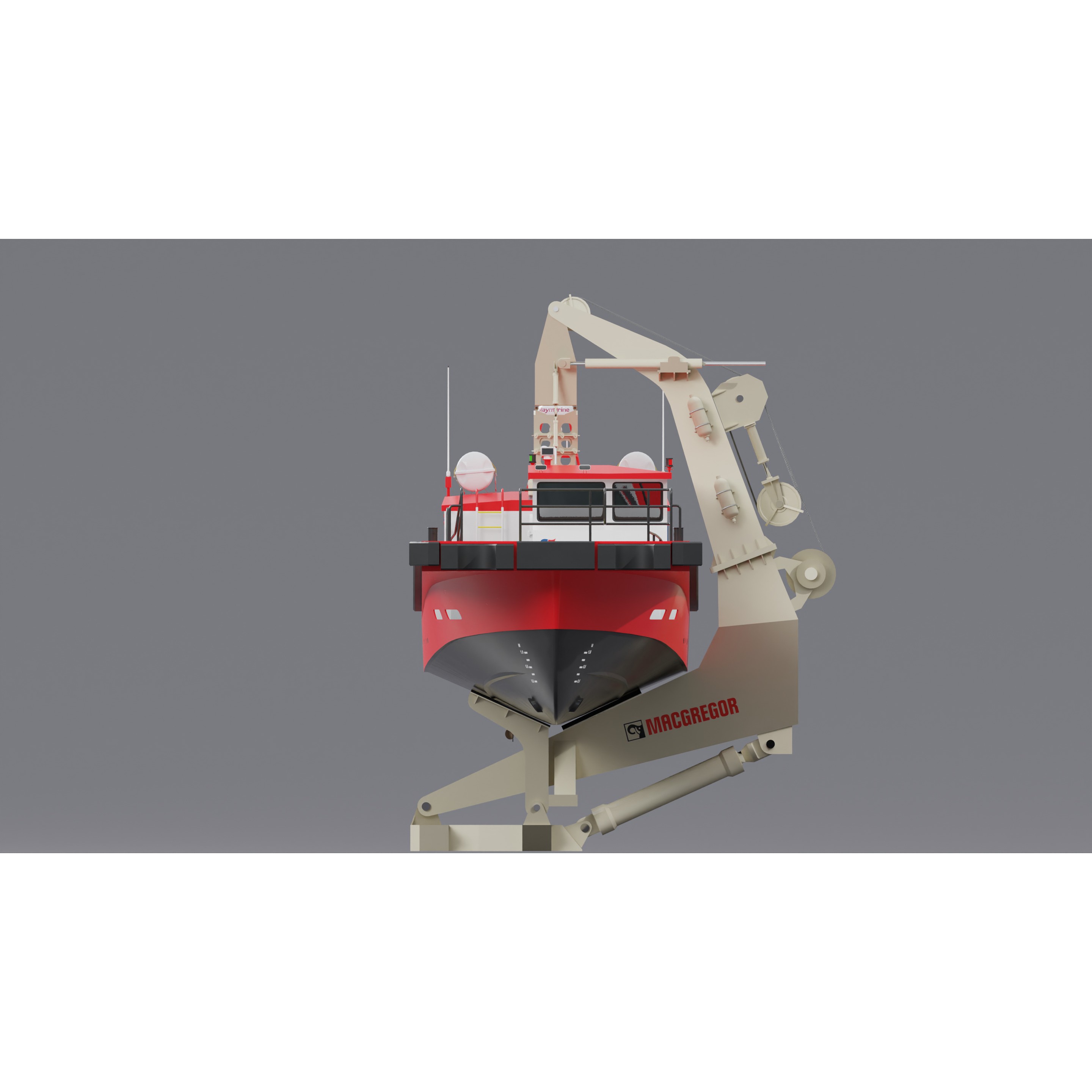 Hybrid Highspeed Craft Vessel - Game-Ready 3D Model - View 4