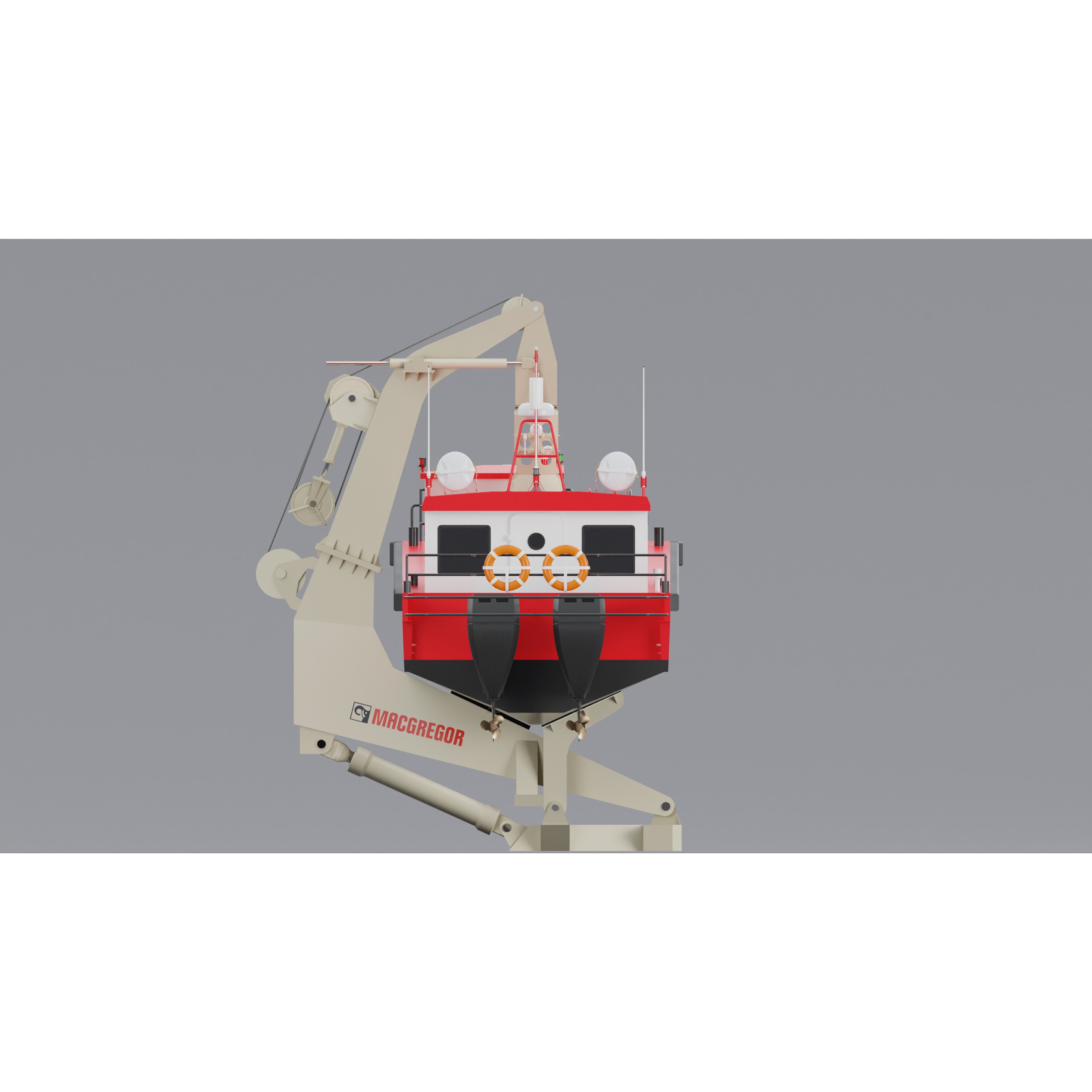 Hybrid Highspeed Craft Vessel - Game-Ready 3D Model - View 6