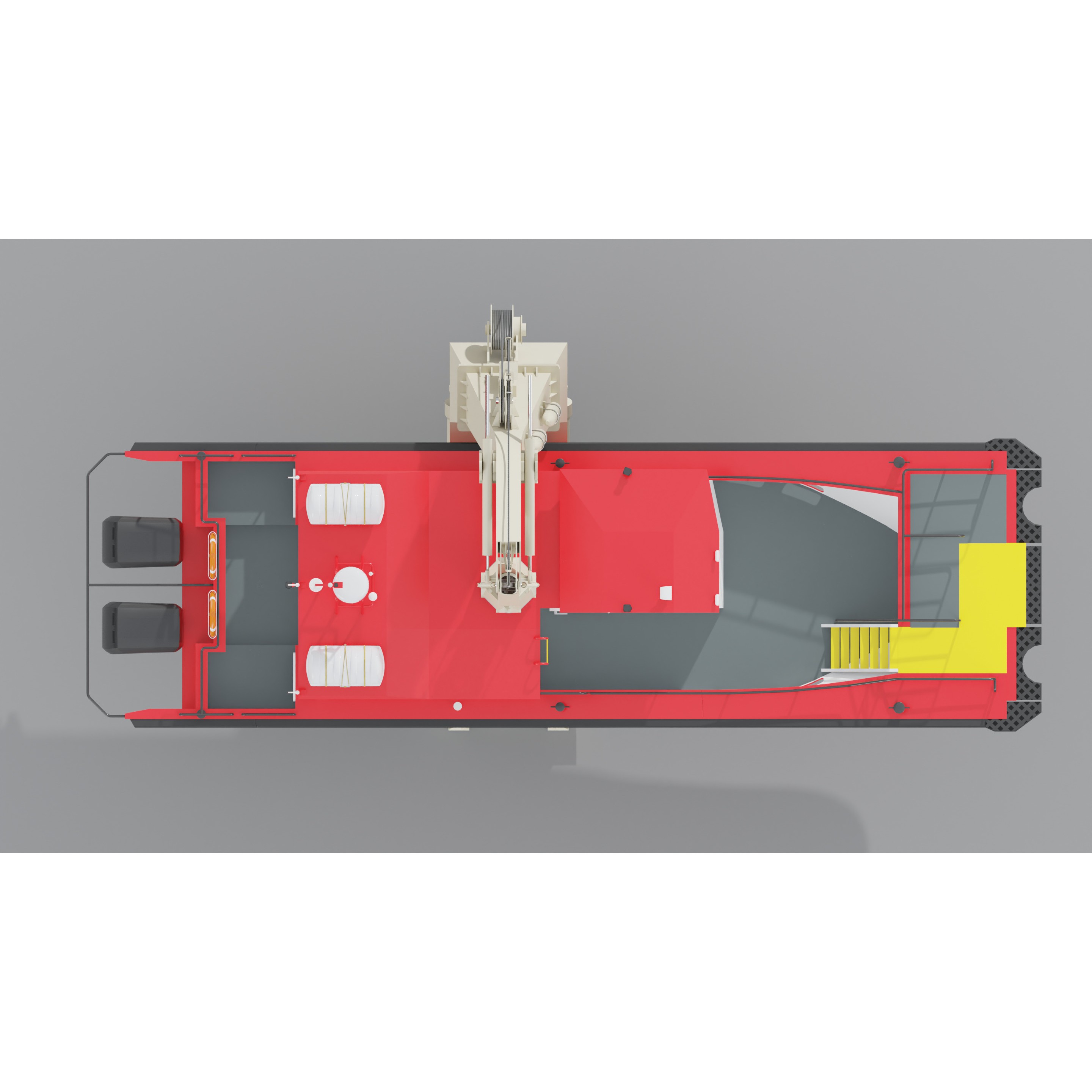 Hybrid Highspeed Craft Vessel - Game-Ready 3D Model - View 8