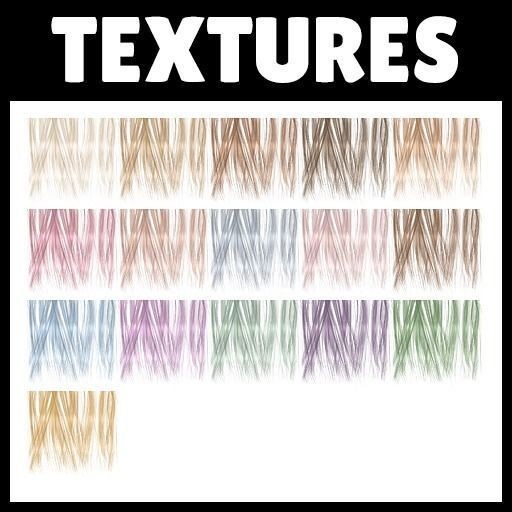 Allure Hair 3D Model – High Poly Hairstyle with Diverse Color Maps