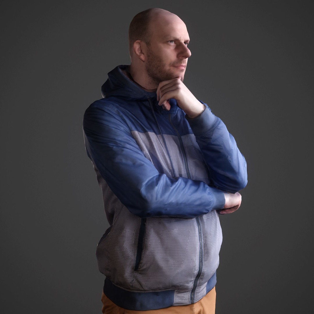 Casual Male Characters 3D Model – Low Poly Game Asset, FBX - View 14