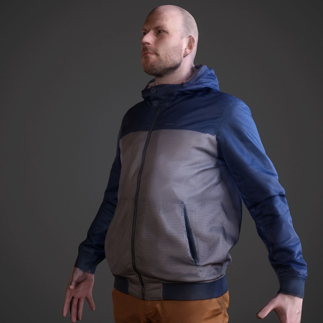 Casual Male Characters 3D Model – Low Poly Game Asset, FBX - View 16