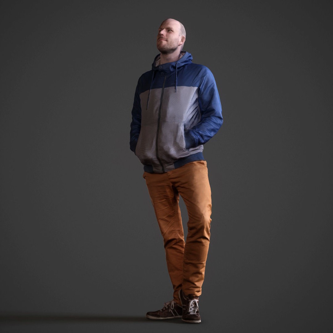 Casual Male Characters 3D Model – Low Poly Game Asset, FBX - View 19