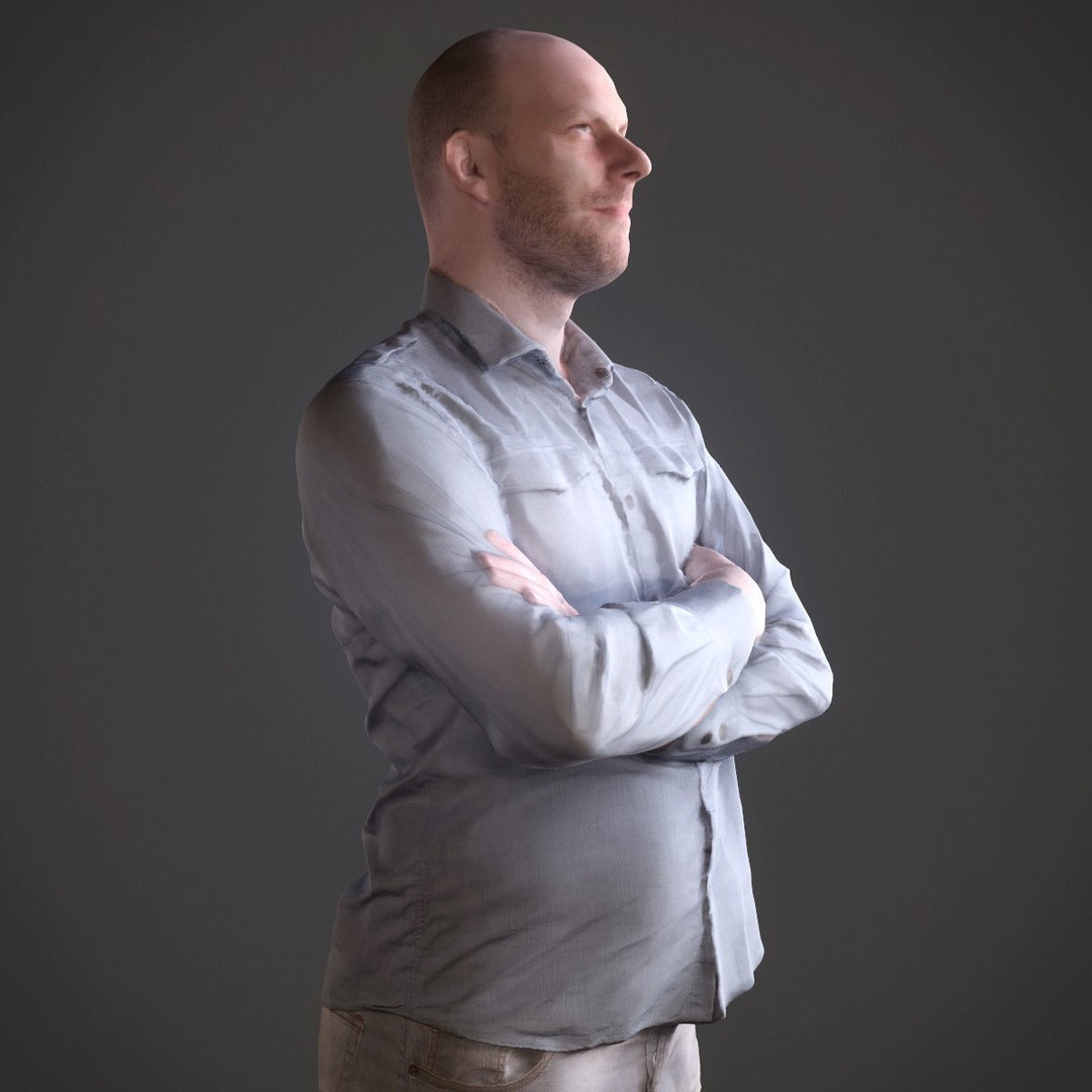 Casual Male Characters 3D Model – Low Poly Game Asset, FBX - View 22