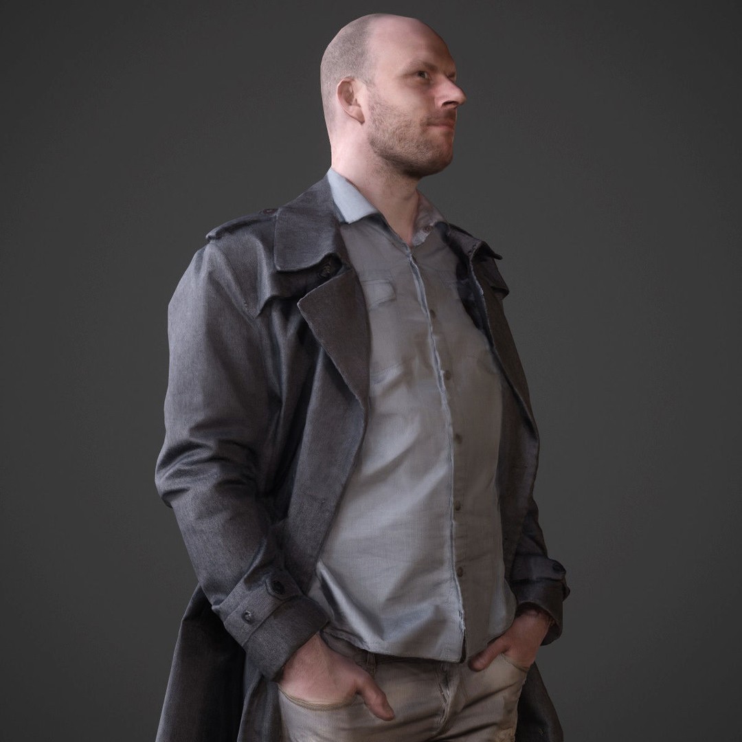 Casual Male Characters 3D Model – Low Poly Game Asset, FBX - View 24