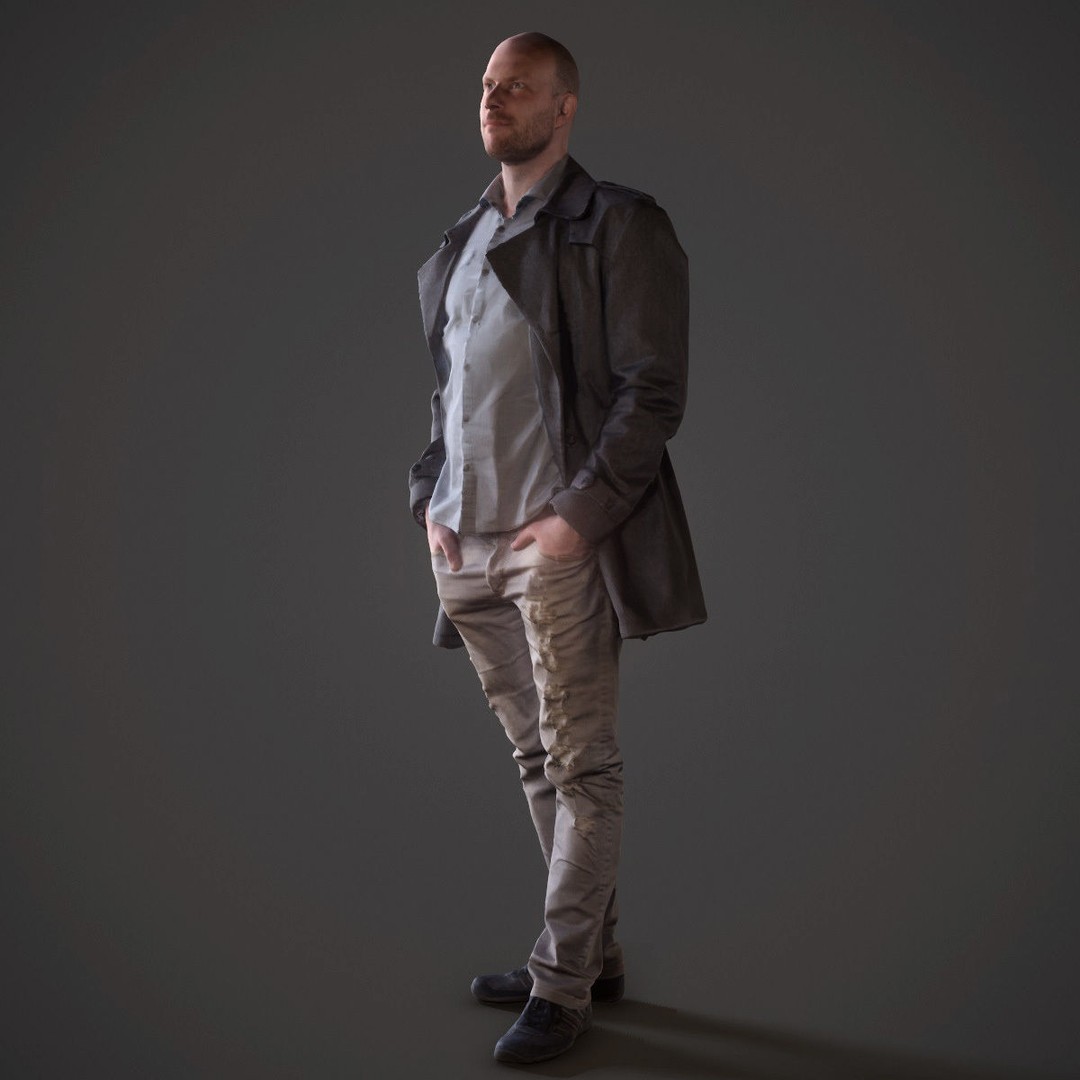 Casual Male Characters 3D Model – Low Poly Game Asset, FBX - View 25