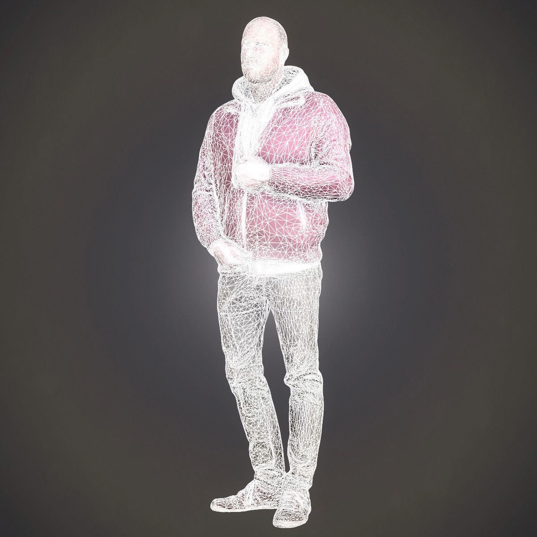 Casual Male Characters 3D Model – Low Poly Game Asset, FBX - View 26