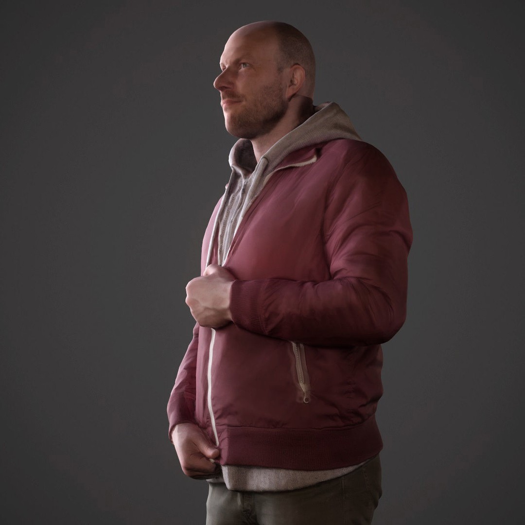 Casual Male Characters 3D Model – Low Poly Game Asset, FBX - View 6