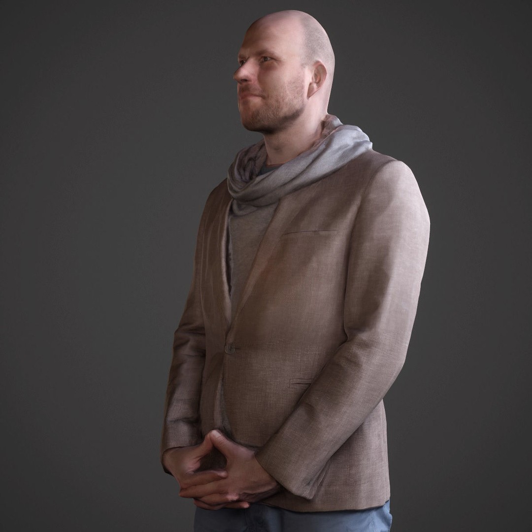 Casual Male Characters 3D Model – Low Poly Game Asset, FBX - View 8