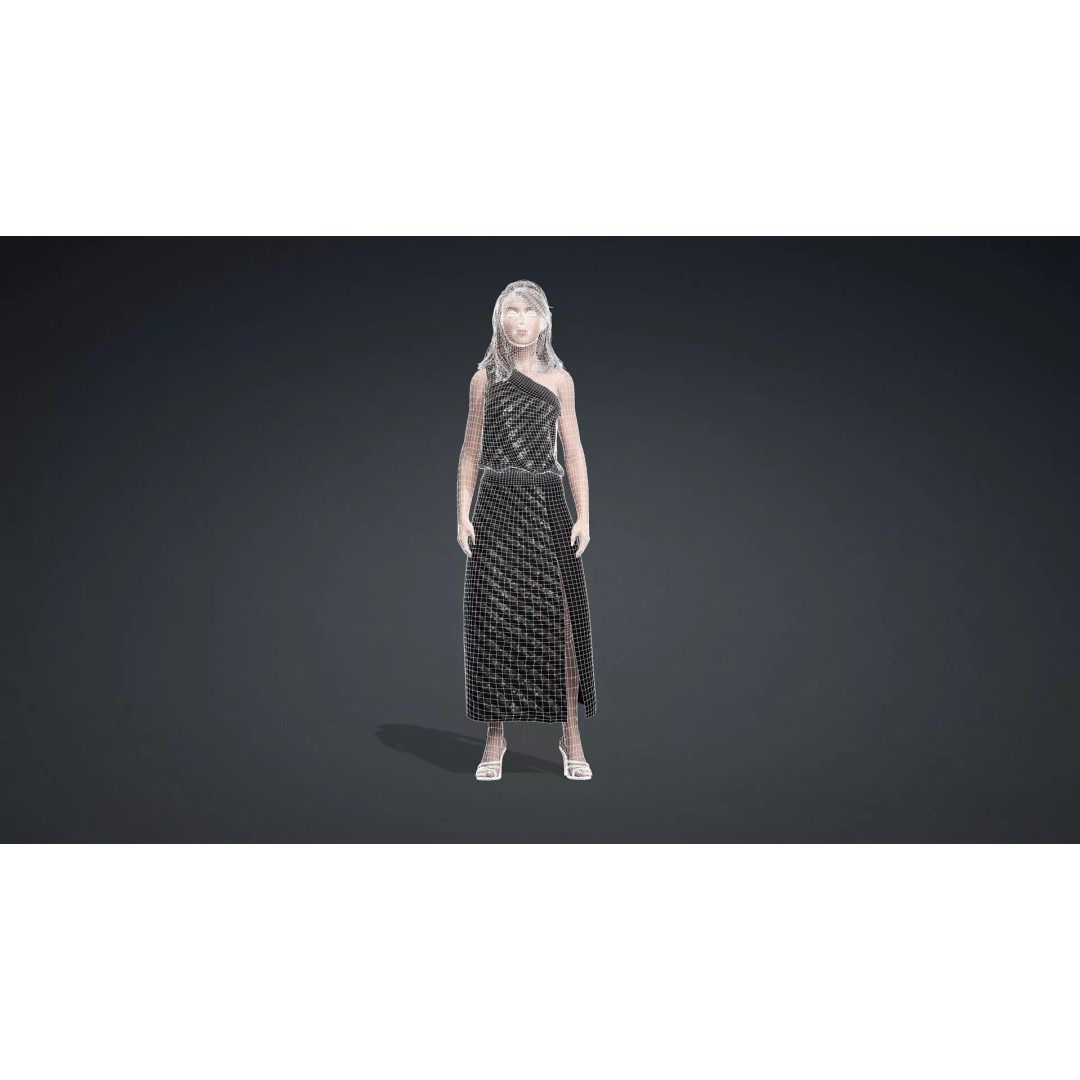 Beautiful Woman Character 3D Model – High Poly Rigged PBR Asset, FBX - View 13