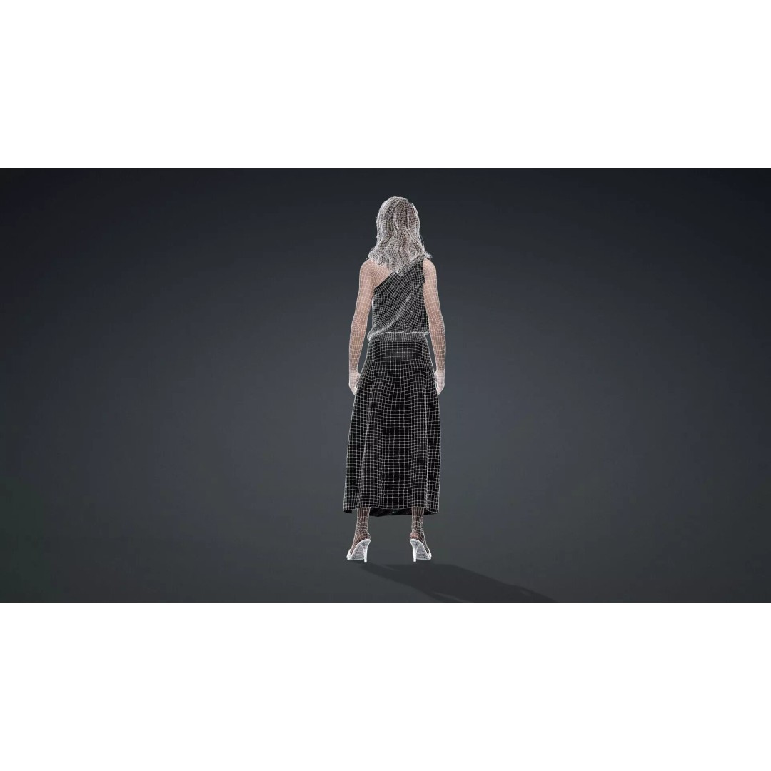 Beautiful Woman Character 3D Model – High Poly Rigged PBR Asset, FBX - View 16