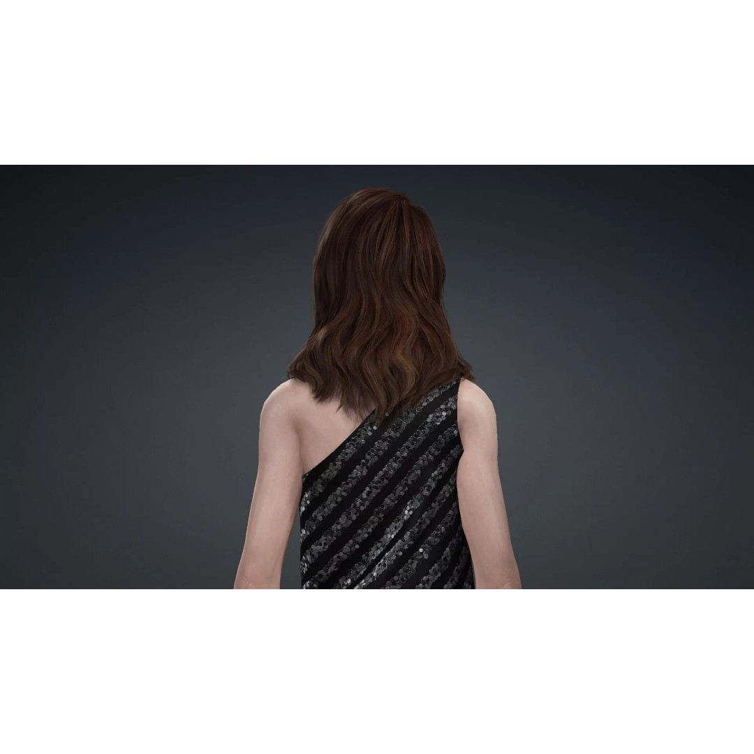 Beautiful Woman Character 3D Model – High Poly Rigged PBR Asset, FBX - View 7