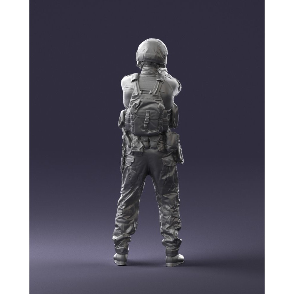 Modern Soldier 3D Model – Tactical Character for Games, FBX - View 24