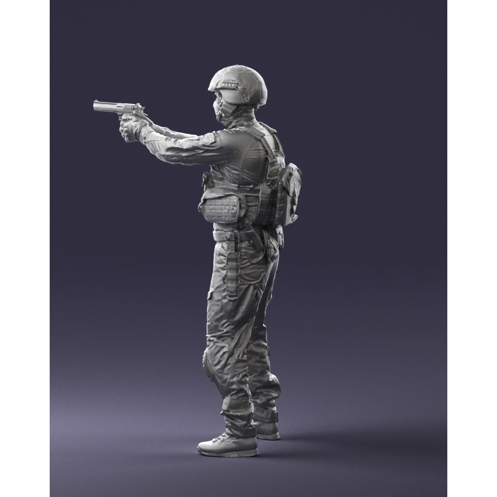 Modern Soldier 3D Model – Tactical Character for Games, FBX - View 30