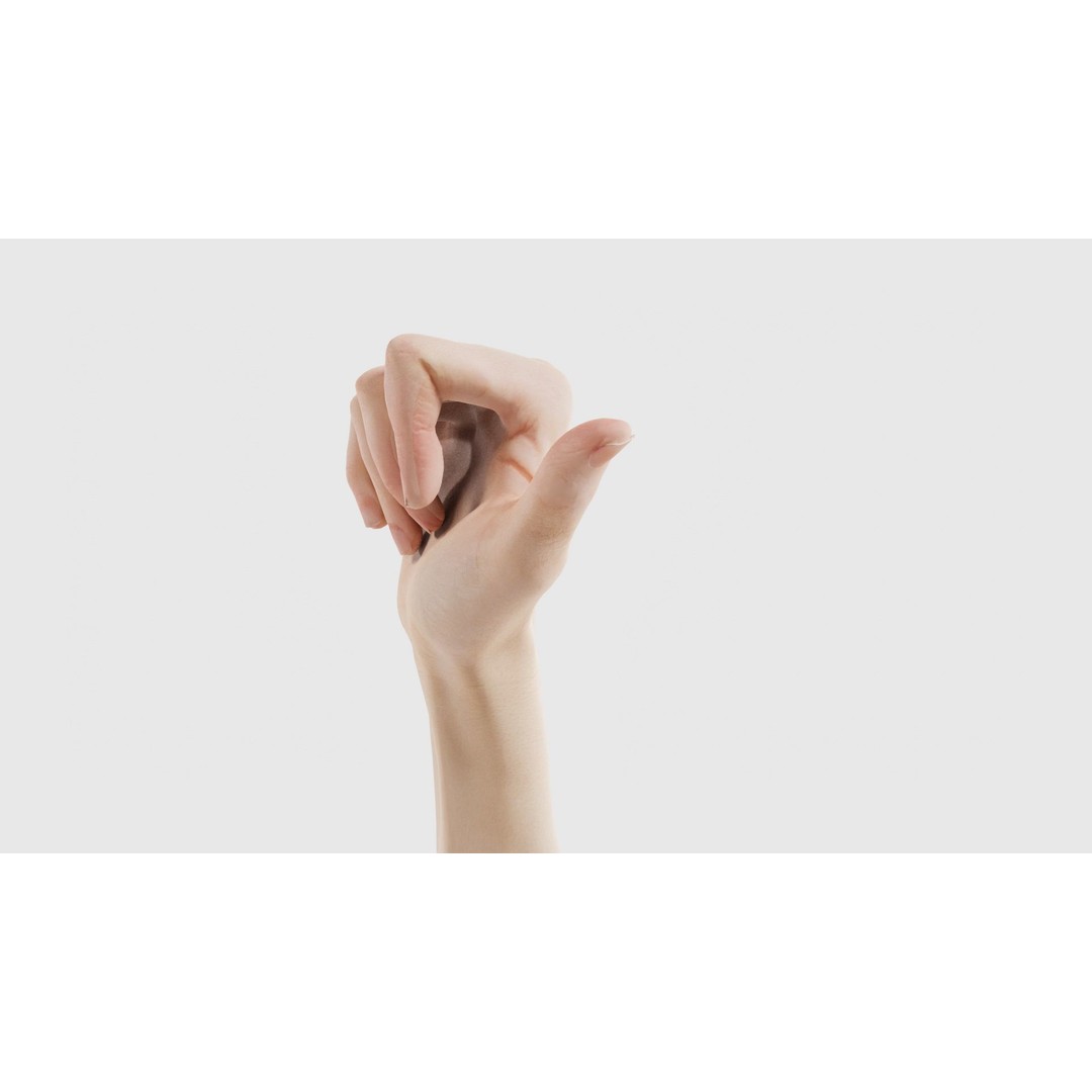 Pointing Hand 3D Model – Low Poly Character, FBX, Blender
