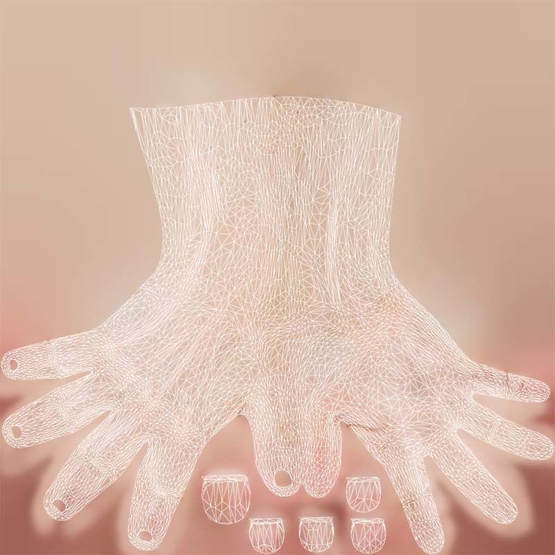 Pointing Hand 3D Model – Low Poly Character, FBX, Blender - View 16