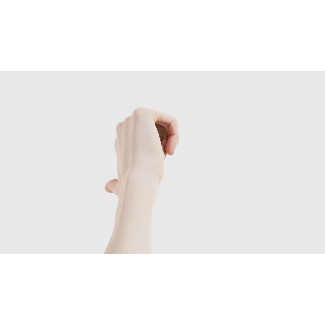 Pointing Hand 3D Model – Low Poly Character, FBX, Blender - View 22