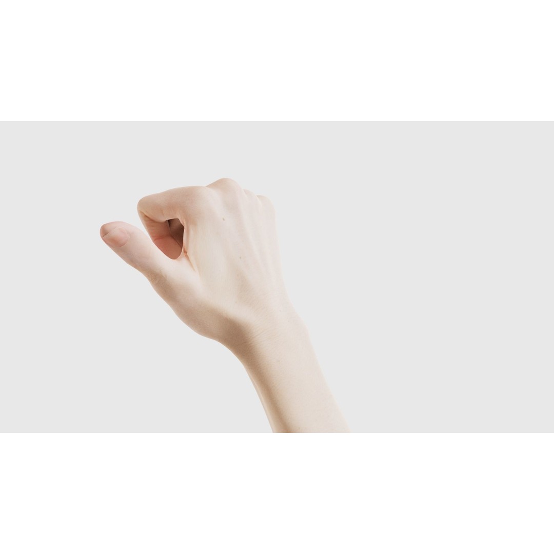 Pointing Hand 3D Model – Low Poly Character, FBX, Blender - View 26
