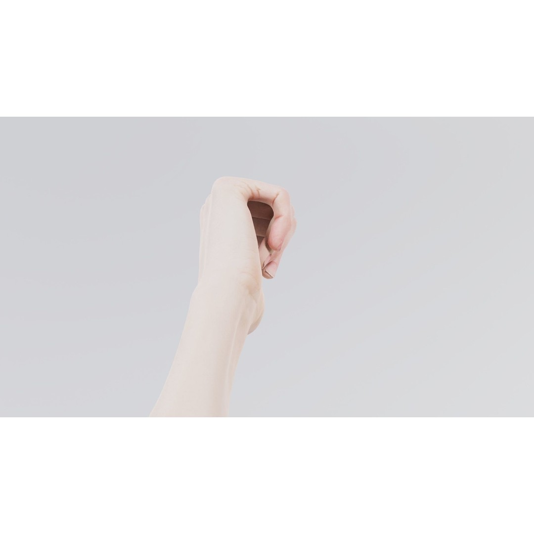 Pointing Hand 3D Model – Low Poly Character, FBX, Blender - View 3