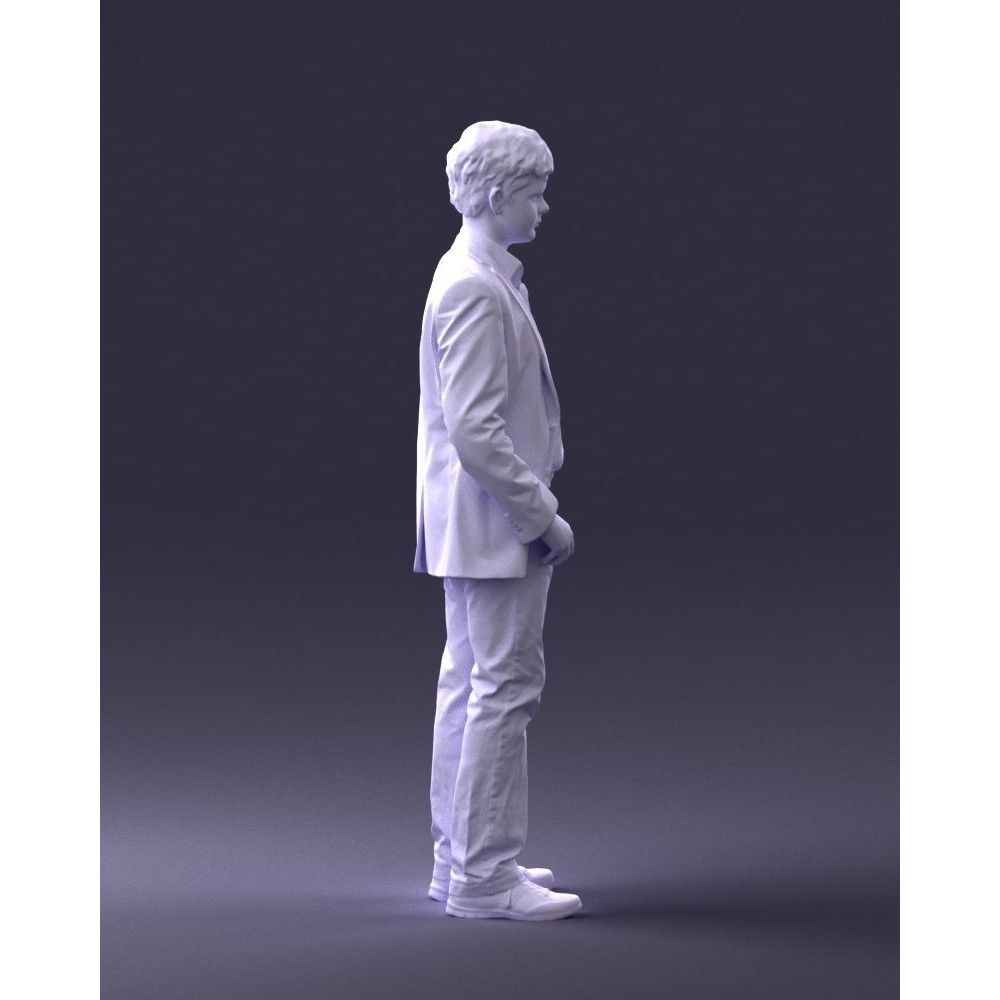 Realistic Teen Boy Character 3D Model – Low Poly Casual Design, FBX - View 15