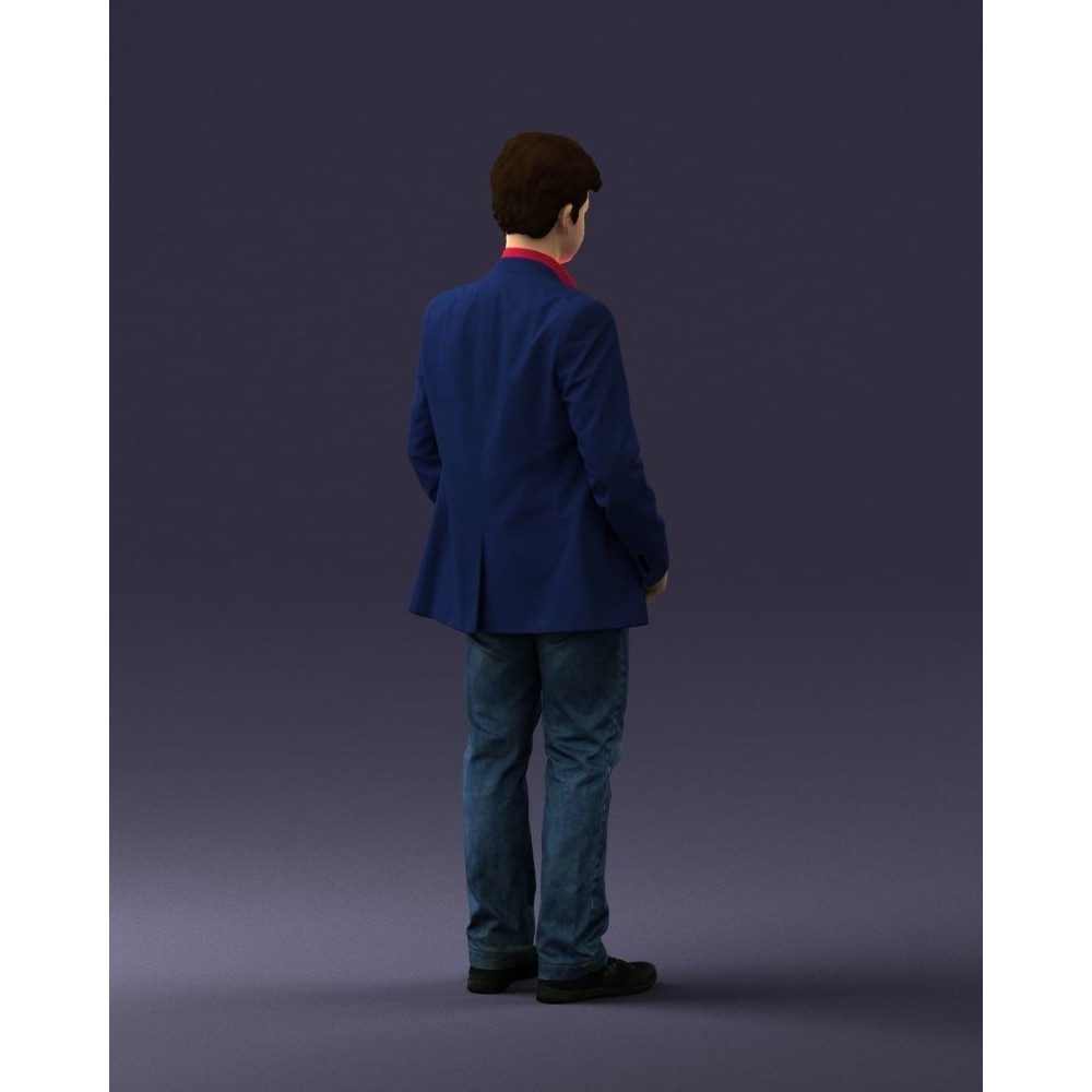 Realistic Teen Boy Character 3D Model – Low Poly Casual Design, FBX - View 17
