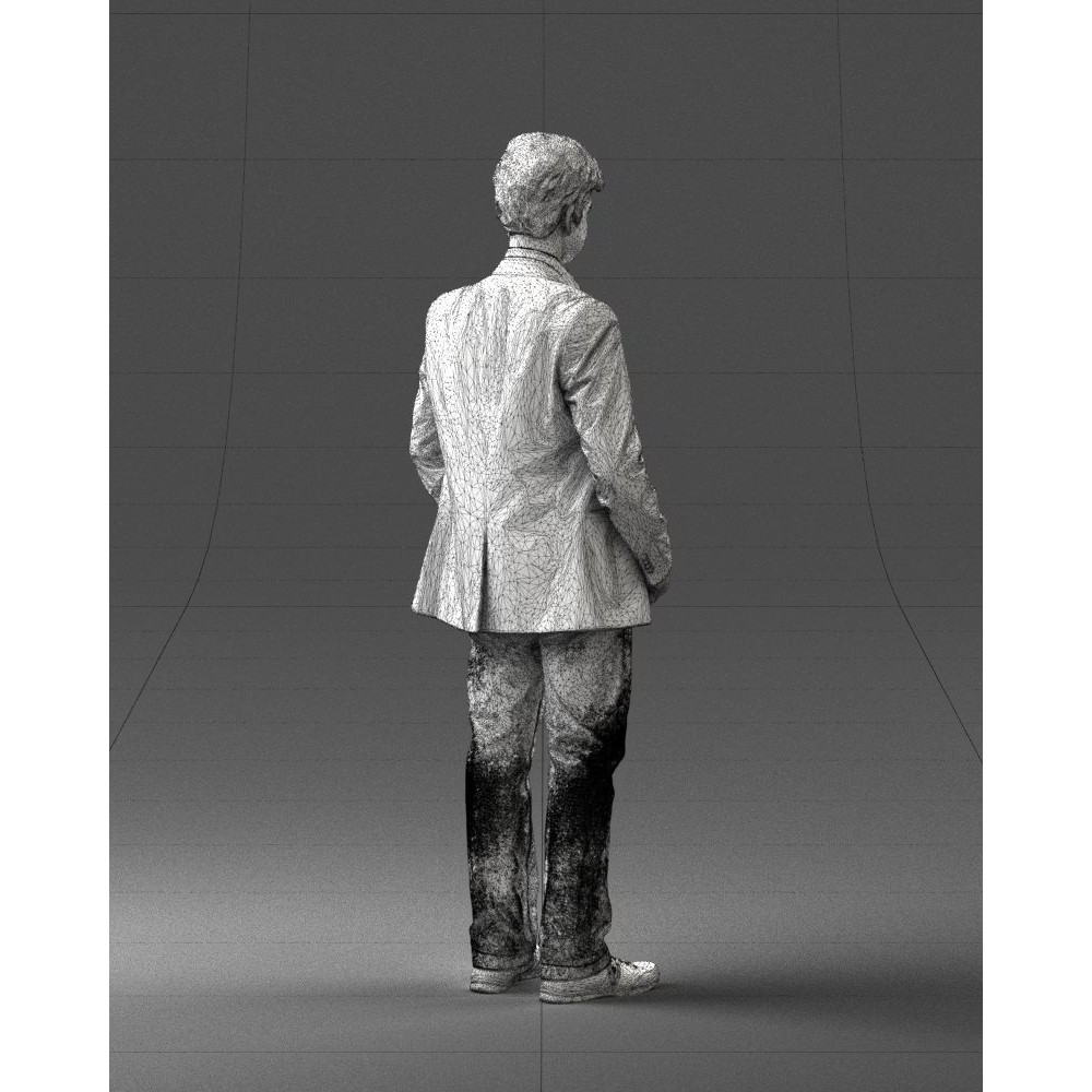 Realistic Teen Boy Character 3D Model – Low Poly Casual Design, FBX - View 19