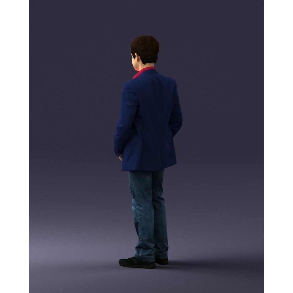 Realistic Teen Boy Character 3D Model – Low Poly Casual Design, FBX - View 23