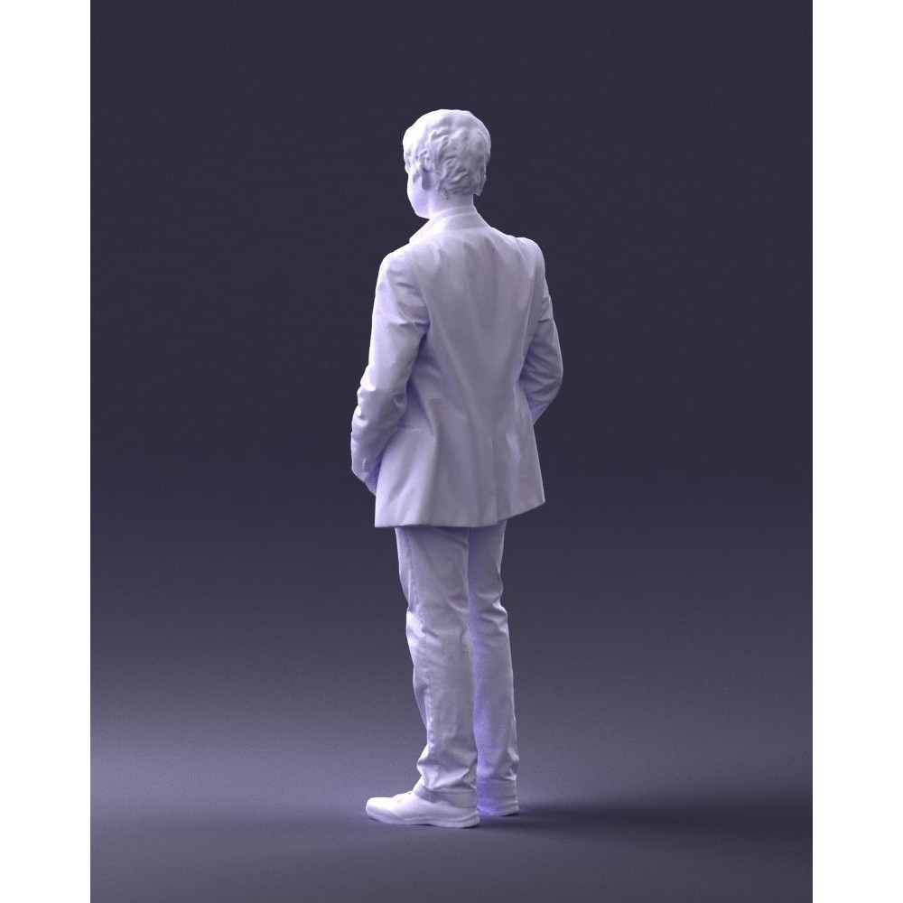 Realistic Teen Boy Character 3D Model – Low Poly Casual Design, FBX - View 24