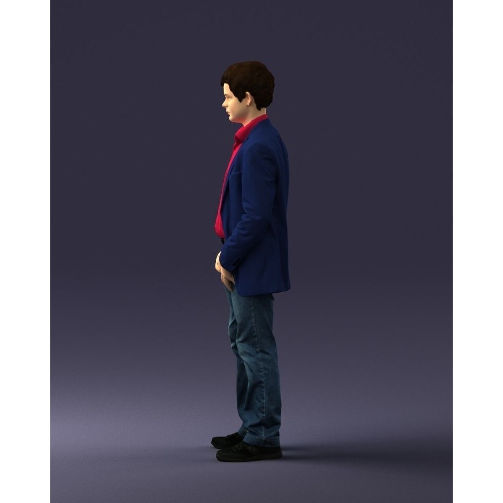 Realistic Teen Boy Character 3D Model – Low Poly Casual Design, FBX - View 26