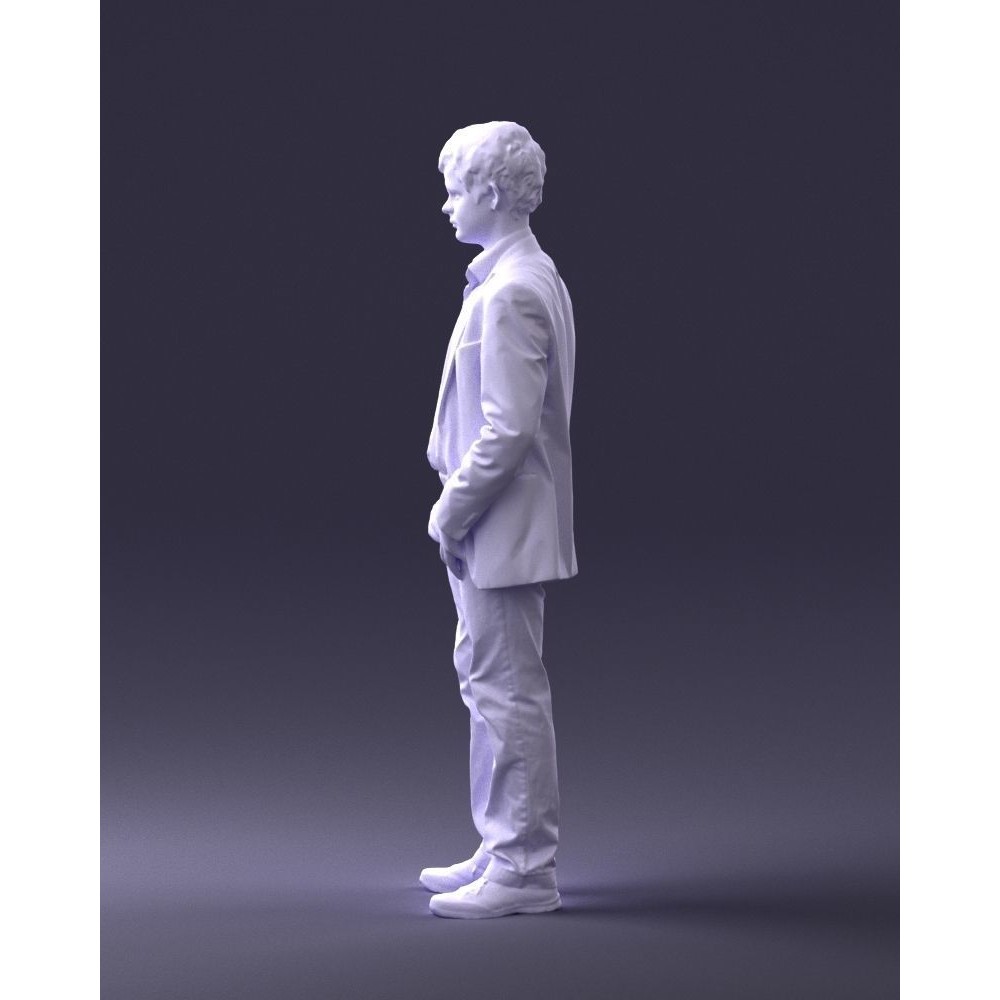 Realistic Teen Boy Character 3D Model – Low Poly Casual Design, FBX - View 27