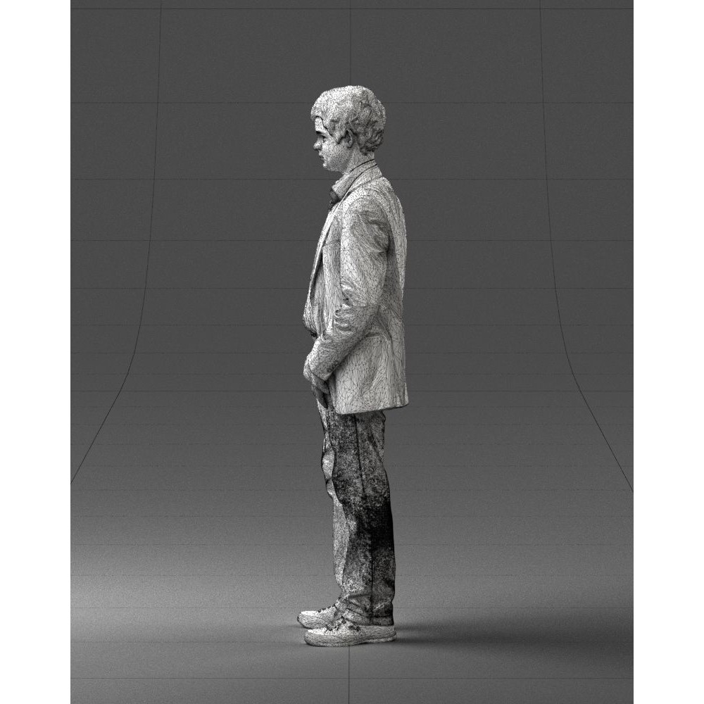 Realistic Teen Boy Character 3D Model – Low Poly Casual Design, FBX - View 28