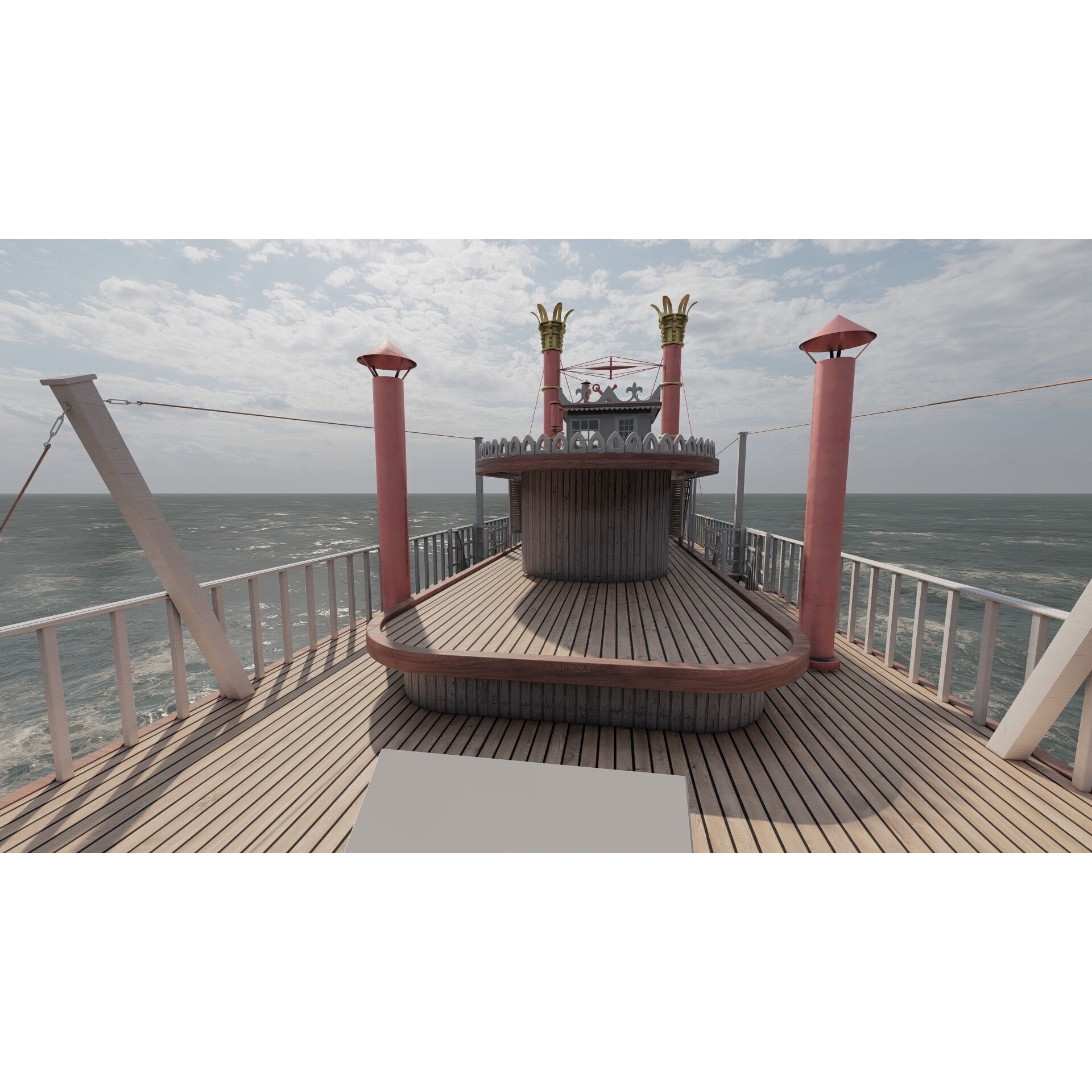 American Steam Ship - Game-Ready 3D Model - View 21