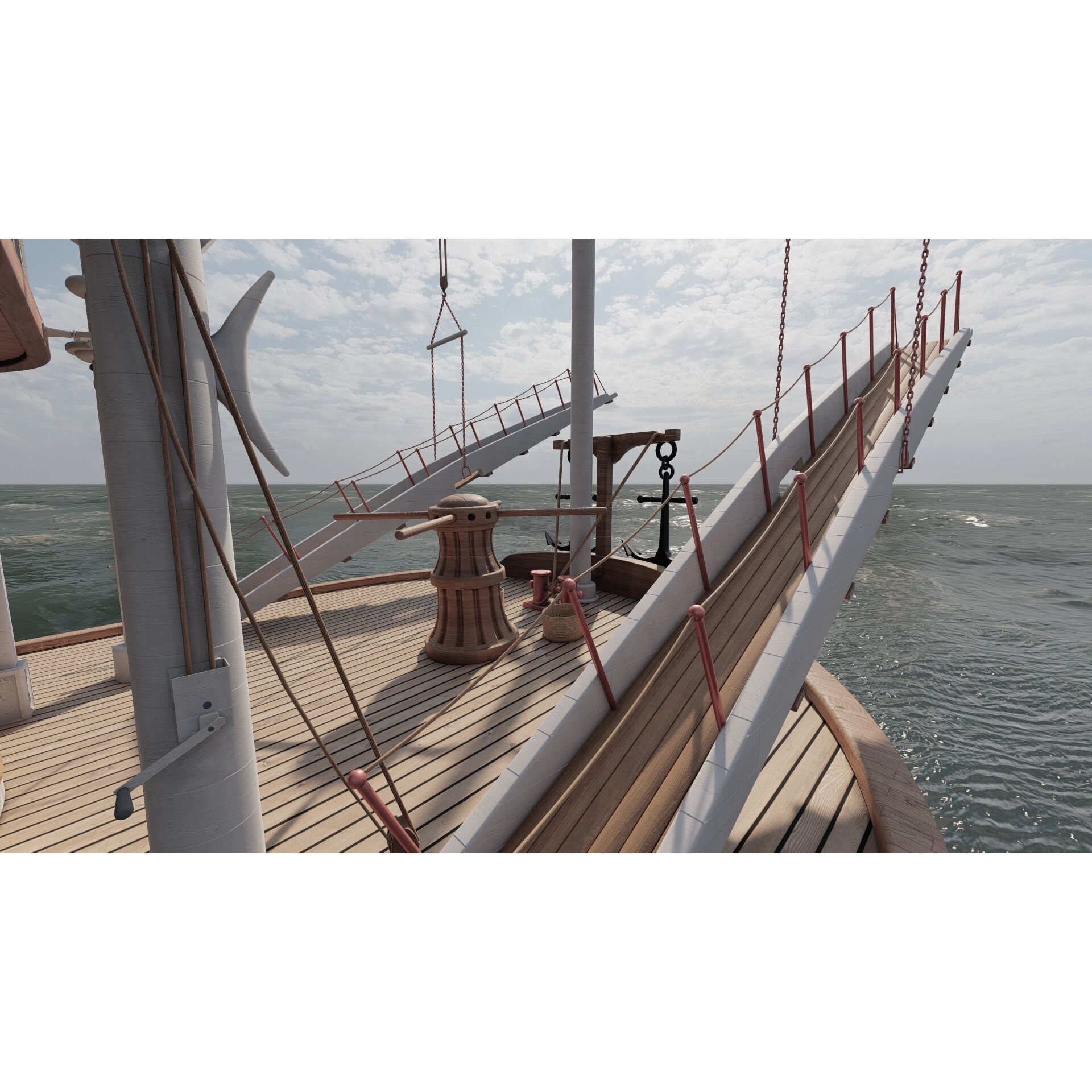 American Steam Ship - Game-Ready 3D Model - View 24