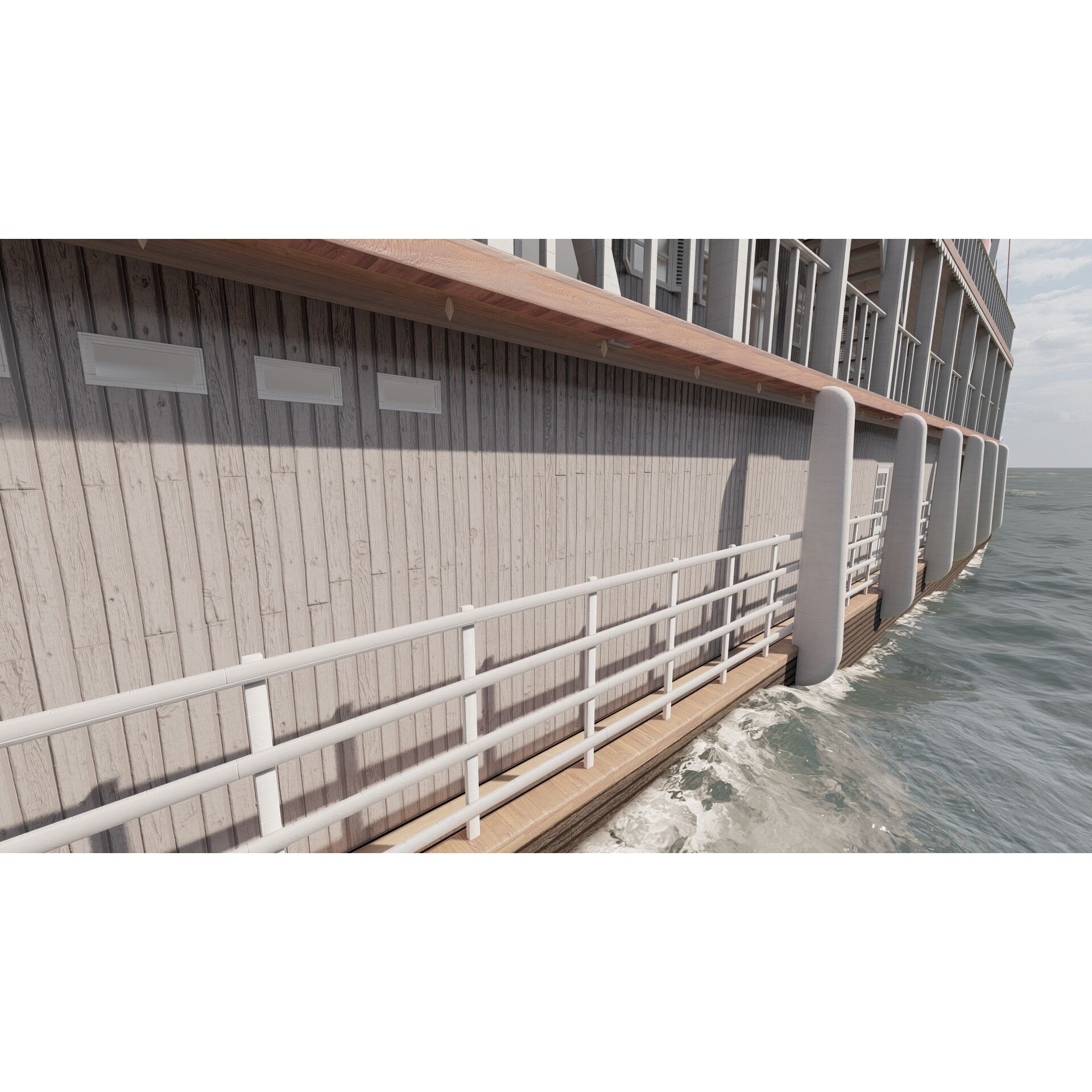 American Steam Ship - Game-Ready 3D Model - View 30