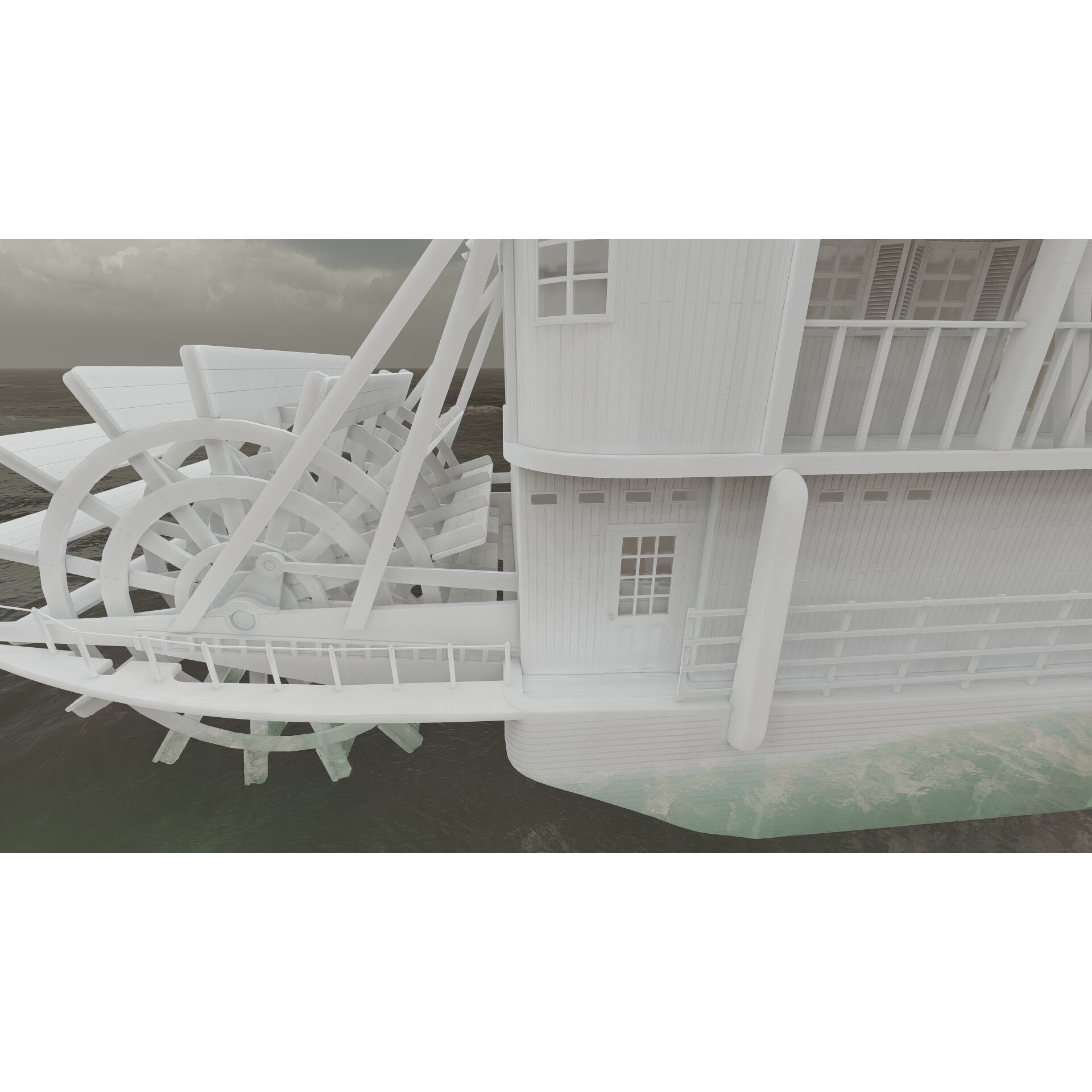 American Steam Ship - Game-Ready 3D Model - View 33
