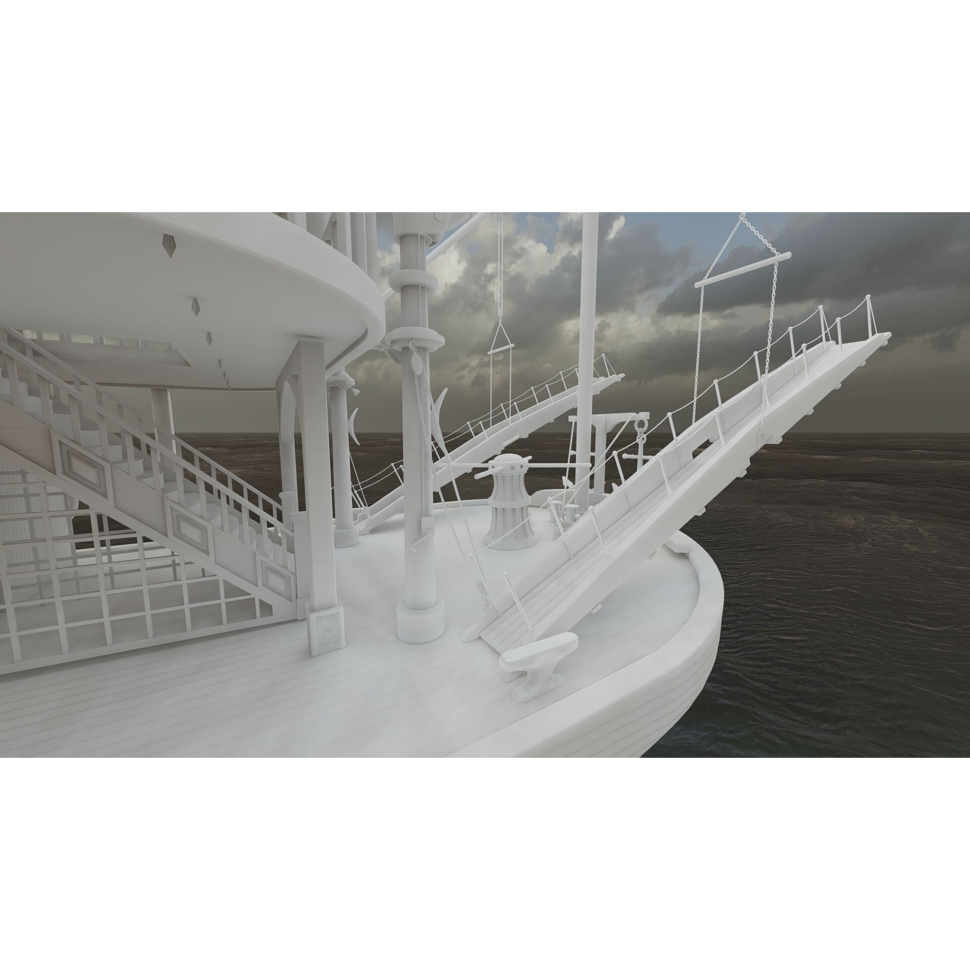 American Steam Ship - Game-Ready 3D Model - View 35